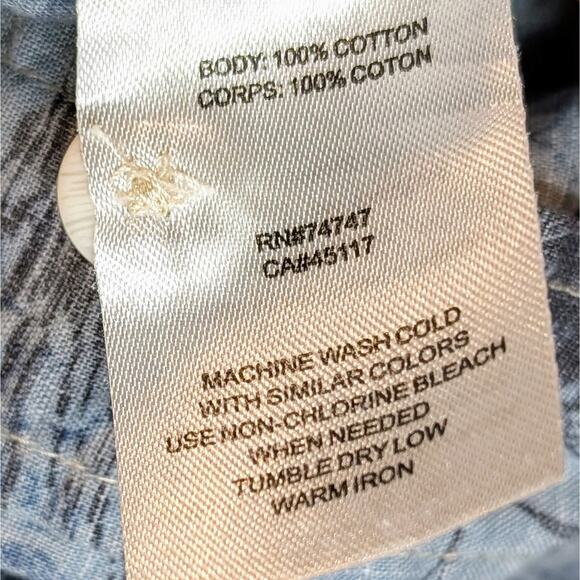 Red Head Fishing Bass Reverse Print Button Down short sleeve Shirt Mens XL - Picture 3 of 3